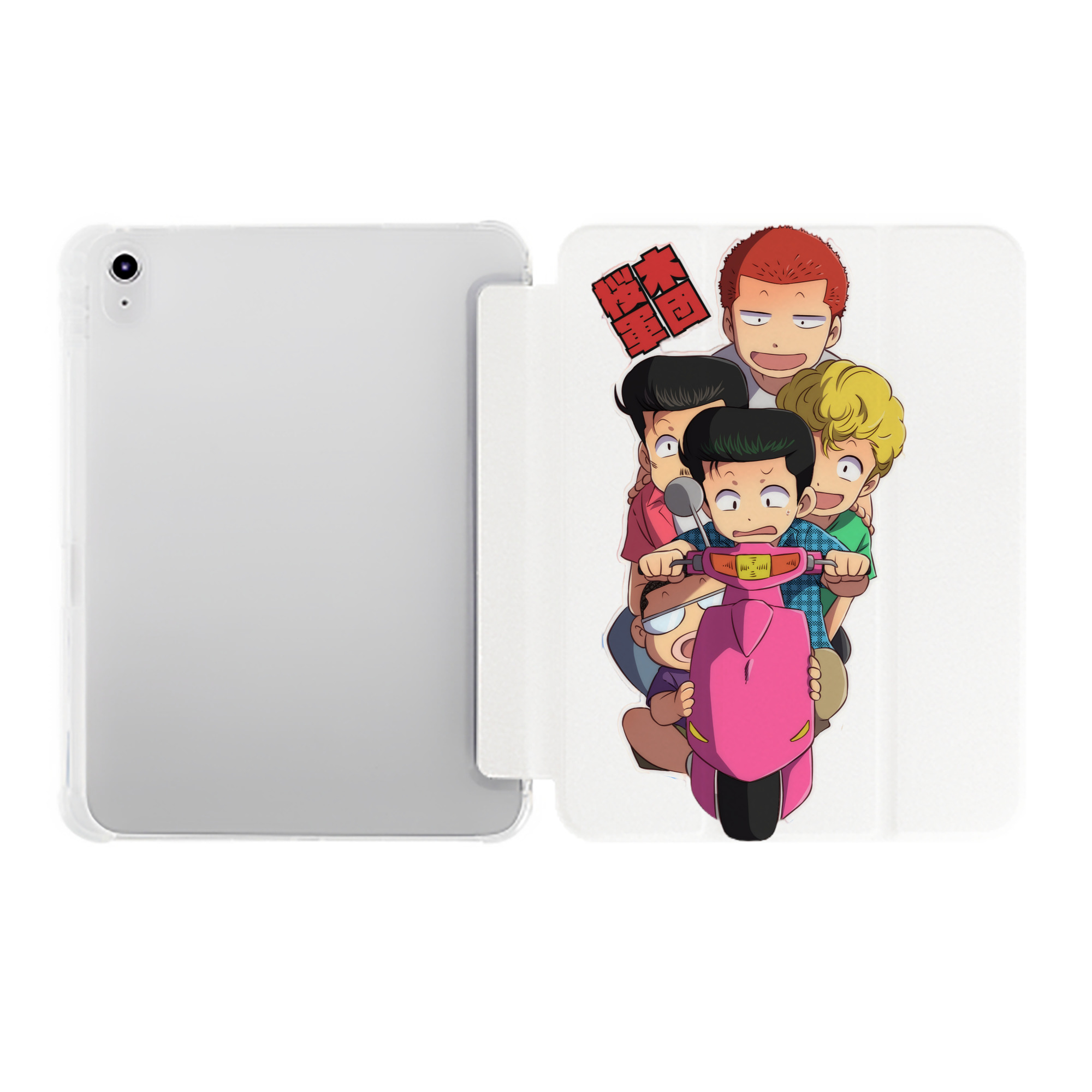 （画像用） SLAM DUNK／スラムダンク IPad ケース ペン収納付き 三つ折りスタンド PUレザー×シリコン 対応機種9.5/10.5/10.9インチ